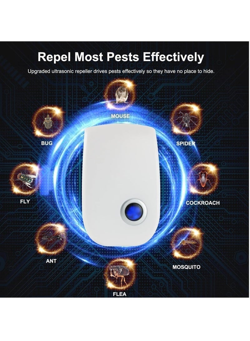LuckyNov Ultrasonic Pest Repeller Plug-in 3 Pack Indoor Electronic Insect Repellent for Mosquitoes Cockroaches Mice Rats Spiders Ants Safe Silent Pest Control for Home 2026 Upgraded - Image 5