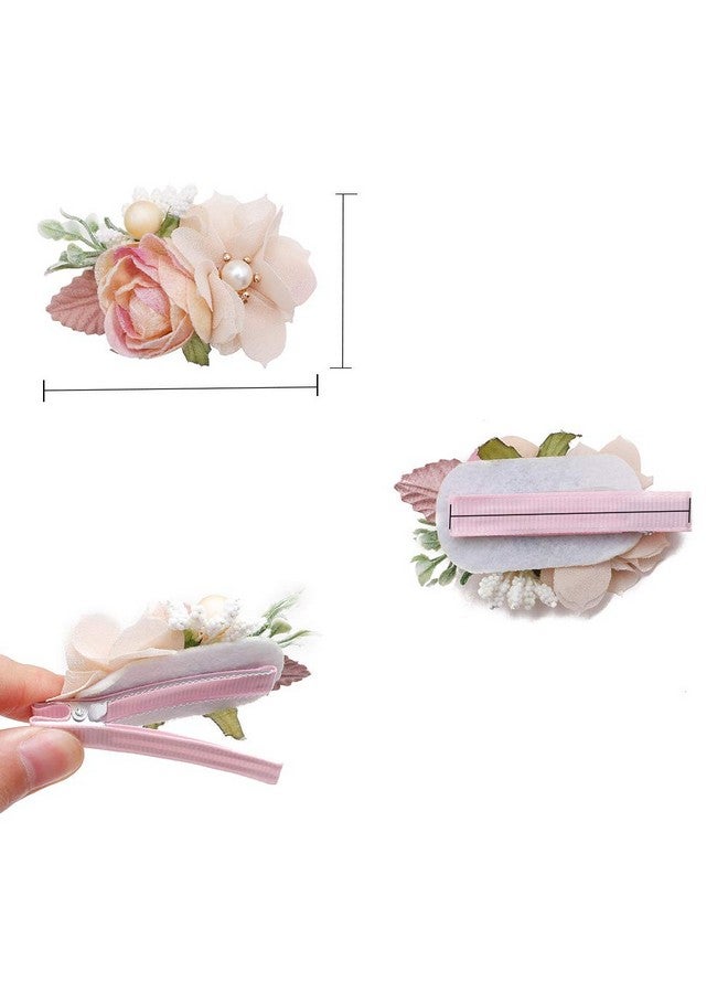 BFNAAgirl Flower Hair Clip BFNAAgirl Baby Girl Hair Bows Exquisite Hair Accessories Alligator Clips for Infants Toddlers Teen Kids Gift 3pcs/set - Image 4