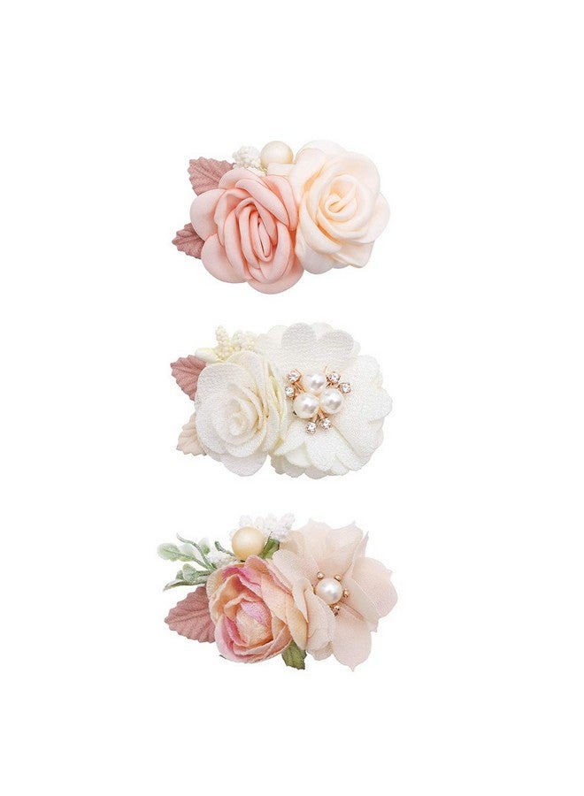 BFNAAgirl Flower Hair Clip BFNAAgirl Baby Girl Hair Bows Exquisite Hair Accessories Alligator Clips for Infants Toddlers Teen Kids Gift 3pcs/set - Image 1