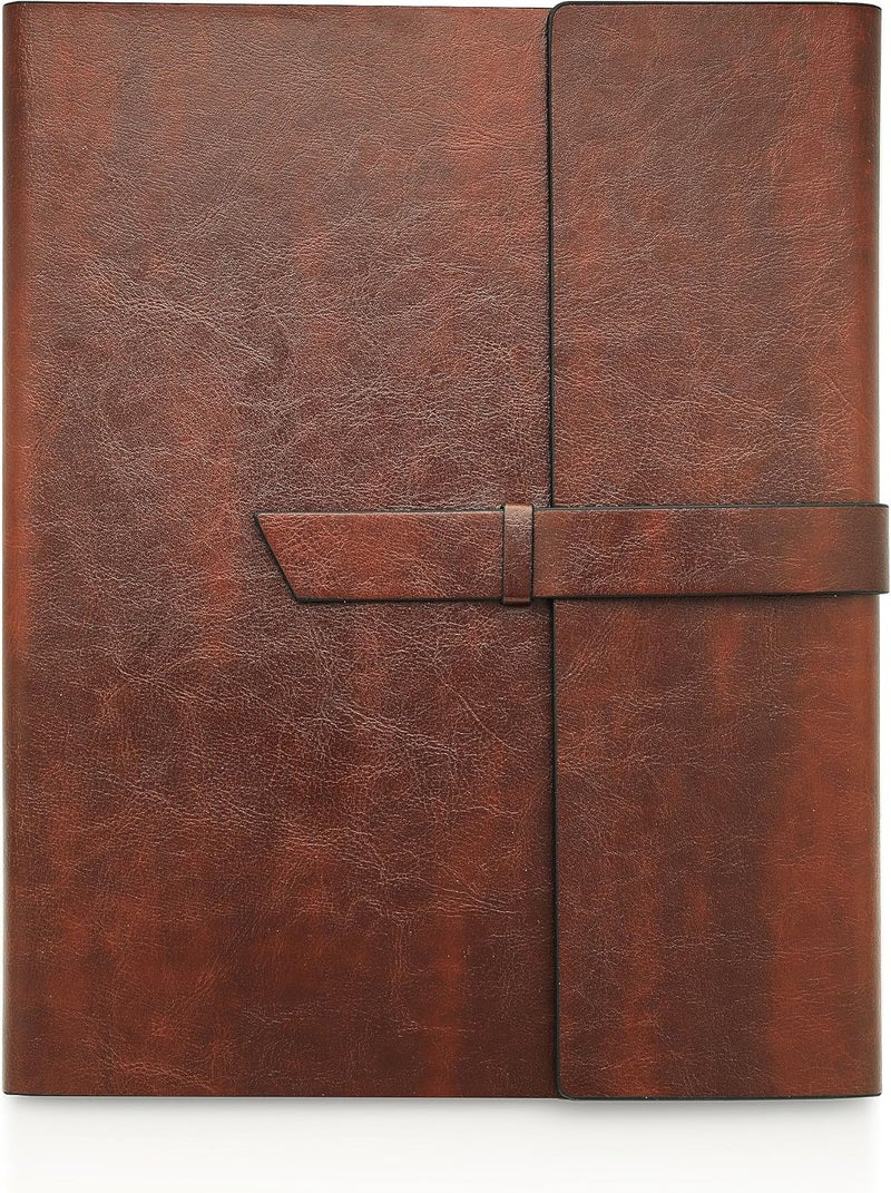جالواي جلود حافظة جالاوي الجلدية للملفات - يناسب دفاتر الملاحظات بحجم Letter وLegal وA4 - شوكولاتة داكنة - Image 5