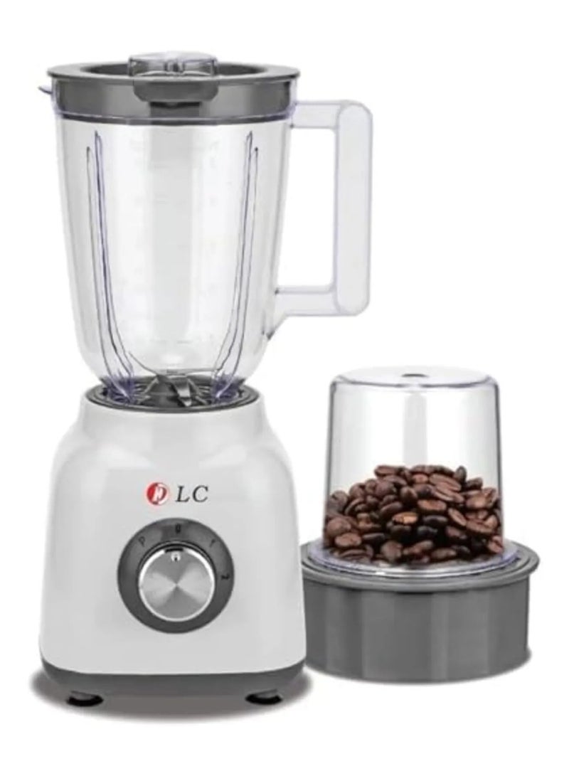 ال سي خلاط كهربائي 2 في 1 بقوة 500 واط، أبيض - Image 2