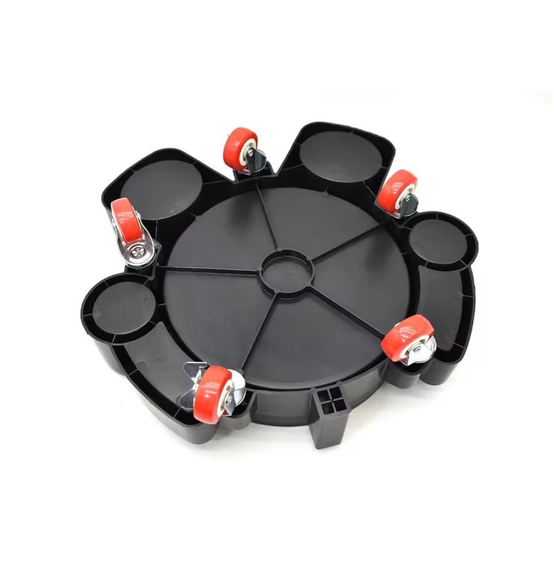 MLHpeak Bucket Dolly 5 Gallon Car Wash Professional Detailing Bucket Dolly with Heavy Duty Wheel Casters, Black - Image 3