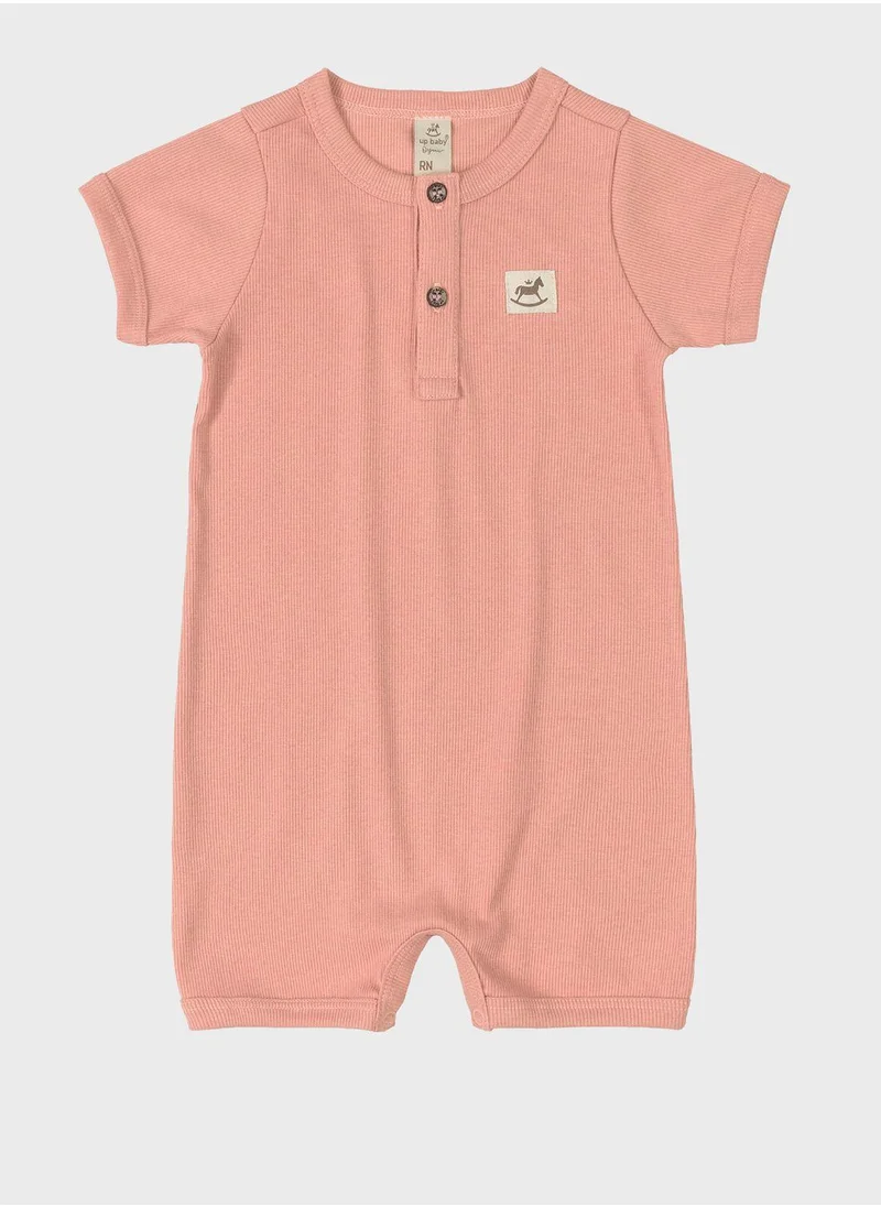 Up Baby Infant Ribbed Romper