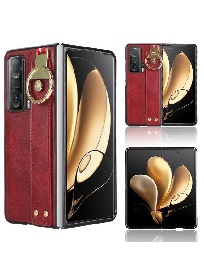 اس-توب جراب هاتف Honor Magic V مع سوار معصم من الجلد - Image 1