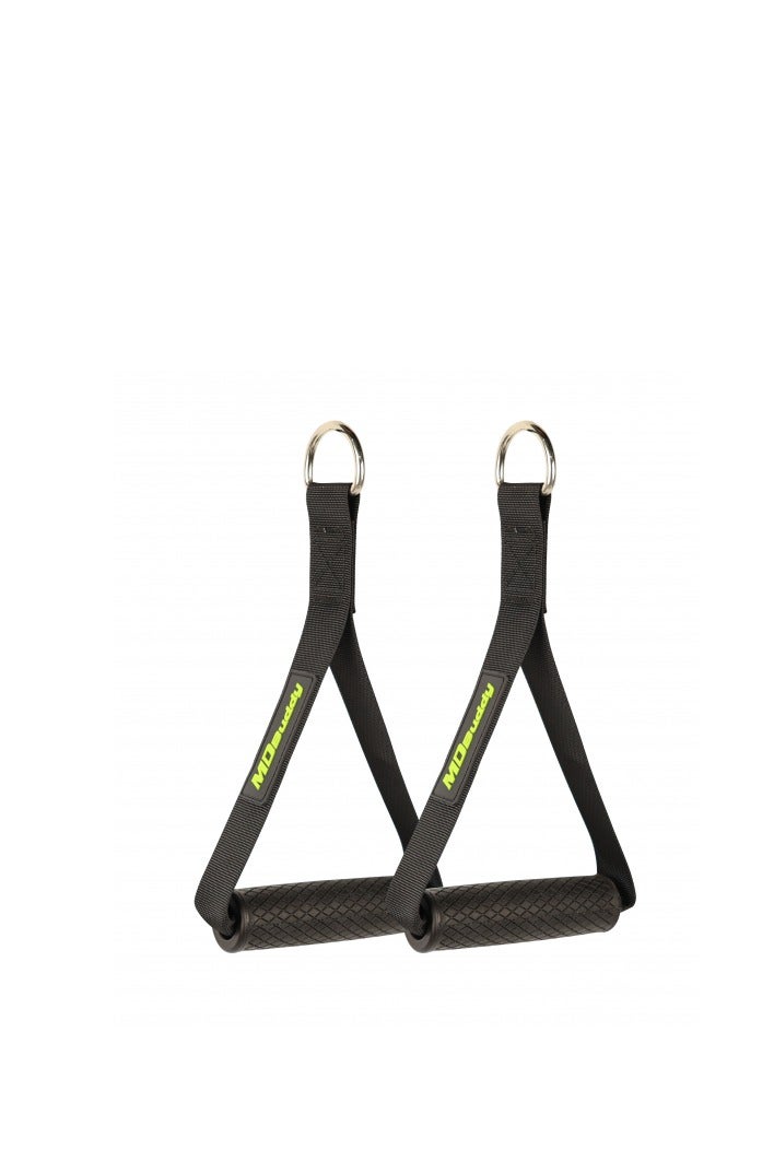 MDBuddy MDBuddy resistance band handles made of carbon steel, 300mm (length) x 140mm (width) - Image 1