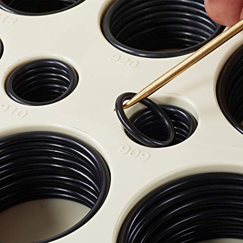 BUSY-CORNER O-Ring BOSS Hydraulic SAE 212 Pieces O Rings Seal Kit Buna-N 90A for Boss Tube Fitting Application Hydraulic Fitting Hydraulic Pumping Sealing Straight Thread Tube Fittings - Image 3
