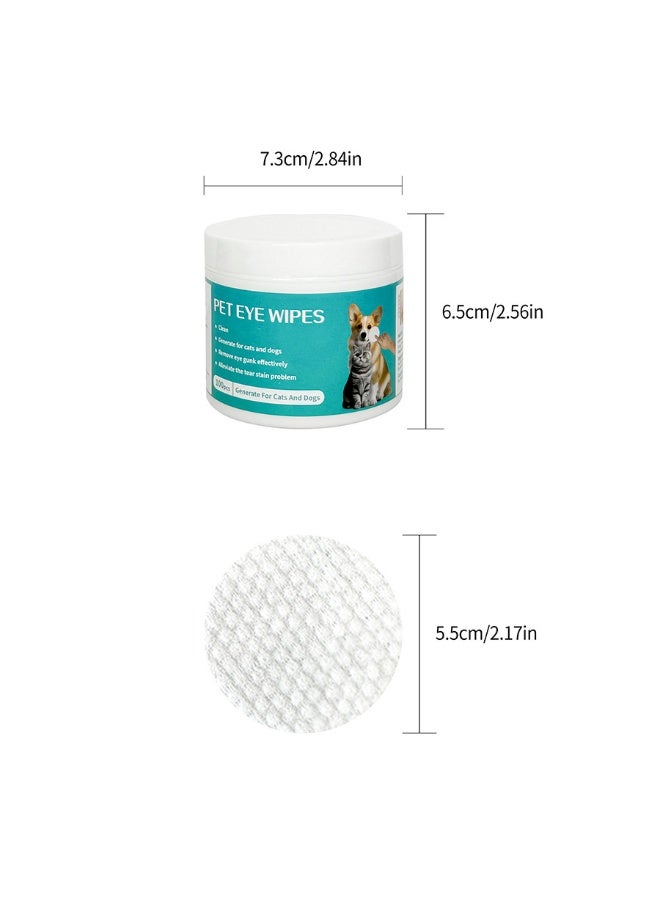 (100 pieces) Pet eye wipes are gentle and effective dog eye wipes, providing hypoallergenic and safe eye wipes for dogs and cats using cat eye wipes and dog eye wipes - Image 3