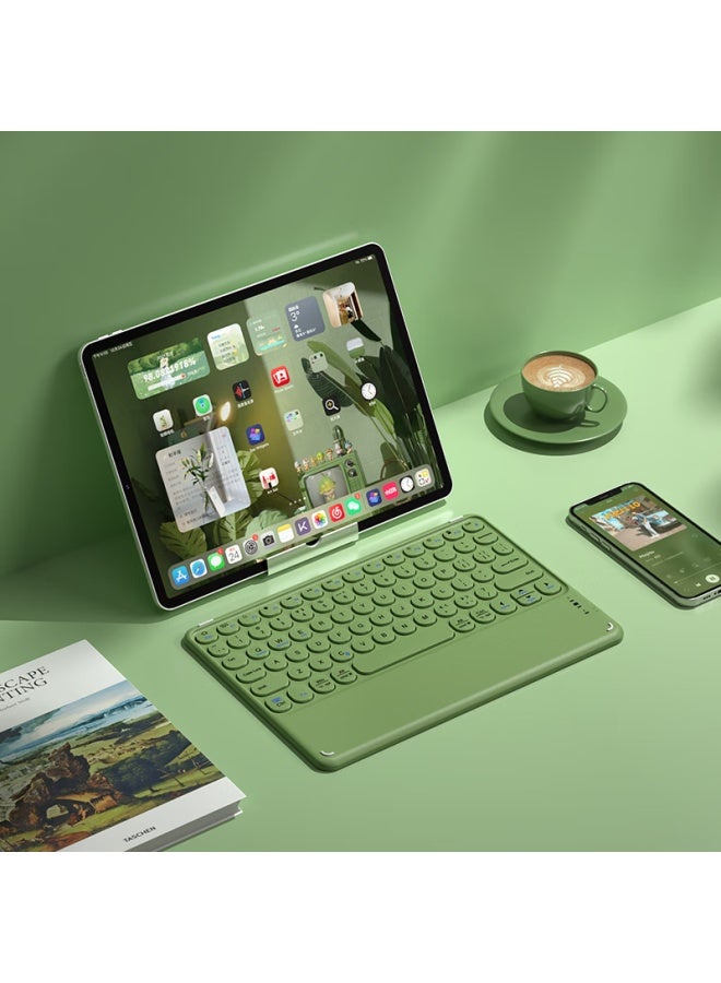 B.O.W Hangshi Hb251 Wireless Bluetooth Keyboard, Ultra-Thin, Quiet, Suitable For Office Use, Compatible With Apple, Xiaomi, Huawei Phones, Ipad Tablets, Laptops, Universal Rechargeable Keyboard, Pink - Image 4