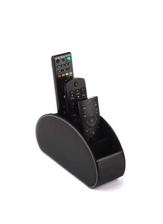 Liying Remote Control Holder with 5 Compartments - PU Leather Remote Caddy Desktop Organizer Store TV, DVD, Blu-Ray, Media Player, Heater Controllers, (Black) - pzsku/ZF70CF5B348E6E2D64F06Z/45/1747031190/724fd9fa-bc48-419f-8dcc-860756c5a42a