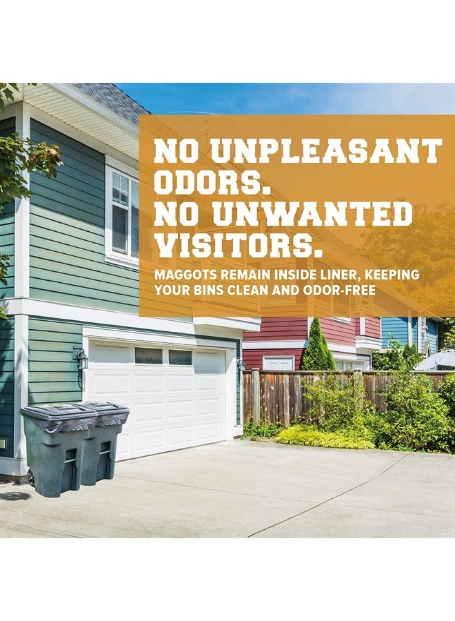 Plasticplace 95-96 gallon Garbage Can Liners │1.5 Mil │ Black Heavy Duty Trash Bags │ 61” X 68” (25Count) - Image 3