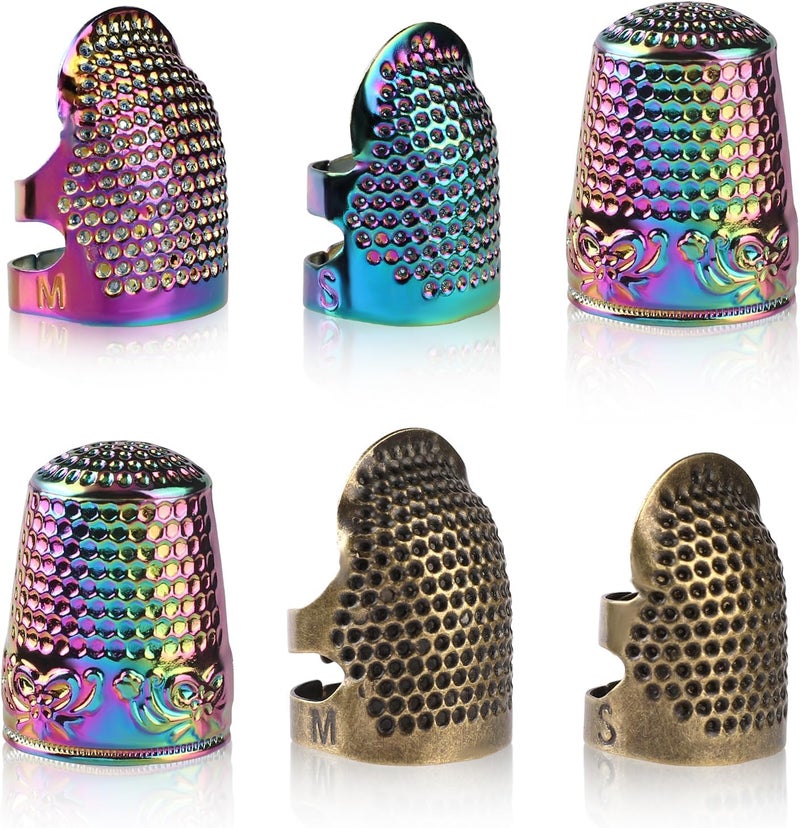 ZMAAGG Thimbles for Hand Sewing, Sewing Thimble, Metal Thimbles for Hand Embroidery, Needlework, Hand Sewing Craft - Image 1