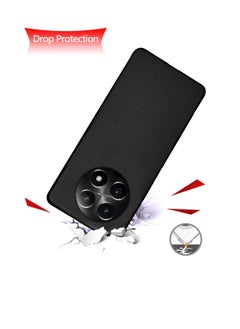 Wtech Silicone Hard Back Fabric Texture Side TPU Case Cover For Realme 12x 5G 2024 Black  - Image 3