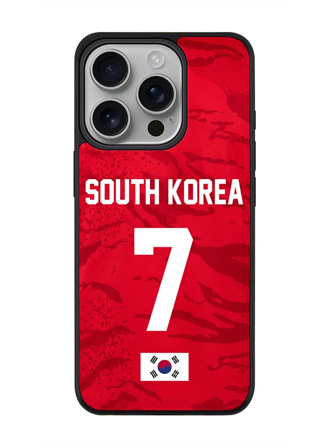 Stylizedd For Apple iPhone 16 Pro Case, [Compatible with MagSafe] Slim Magnetic cover Phone Case - Football Team South Korea World Cup 2026 - Image 1