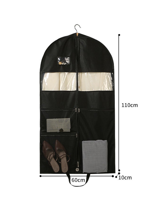 Garment Bags Suit Bag for Travel and Storage 59.8 inches Gusseted Suit Cover Protector for Closet with 2 Large Pockets and 2 Carry Handles for Suit Coat, Dress, Set of 2  - Image 4