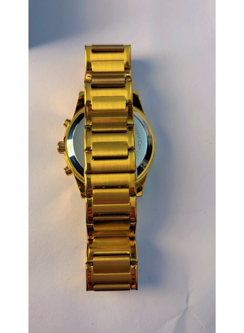 ALFAJR Swiss Made WA-10 Prayer Compass Digital-Analog Gold Watch – Pre-Owned, Mint / Like-New Condition - Image 4