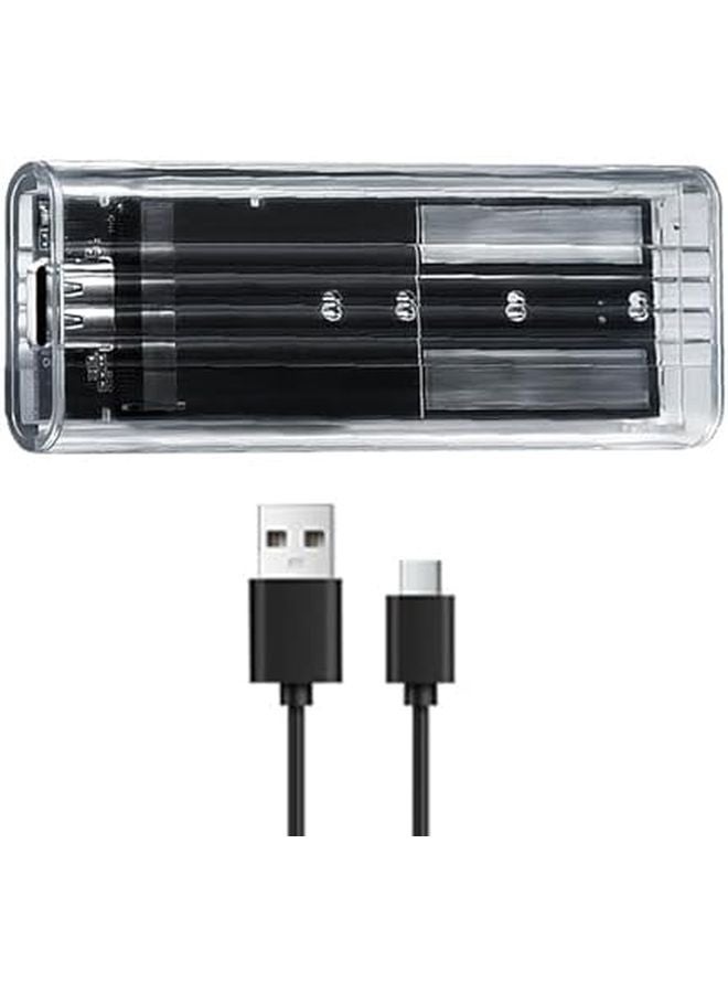 USB 3 0 NVME Hard Drive Case Clear PC Shell Small Size For Easy Hardware Inspection And Efficient Cooling External Solid Disk Case Color A - Image 1