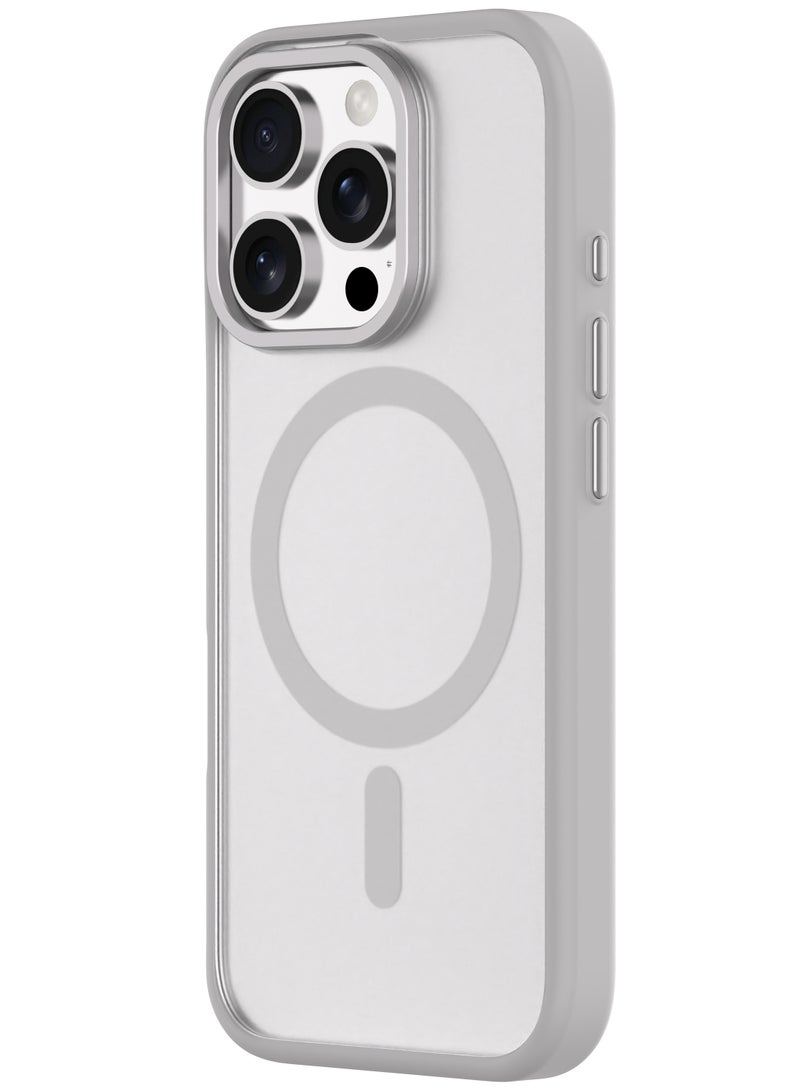 كيودوس غطاء هجين ناعم للهاتف iPhone 16 Pro – تيتانيوم طبيعي، متوافق مع MagSafe، رفيع للغاية ومصنوع من مادتين مع حماية من السقوط حتى 3 أمتار بمعايير عسكرية - Image 5