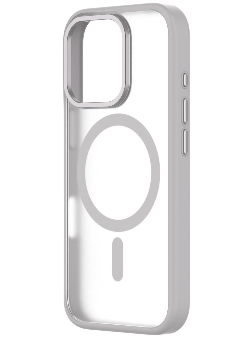 كيودوس غطاء هجين ناعم للهاتف iPhone 16 Pro – تيتانيوم طبيعي، متوافق مع MagSafe، رفيع للغاية ومصنوع من مادتين مع حماية من السقوط حتى 3 أمتار بمعايير عسكرية - Image 1