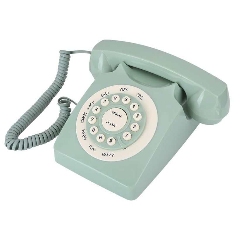 Vintage Green Landline Phone Large Clear Buttons High Definition Call Home Office - Image 2