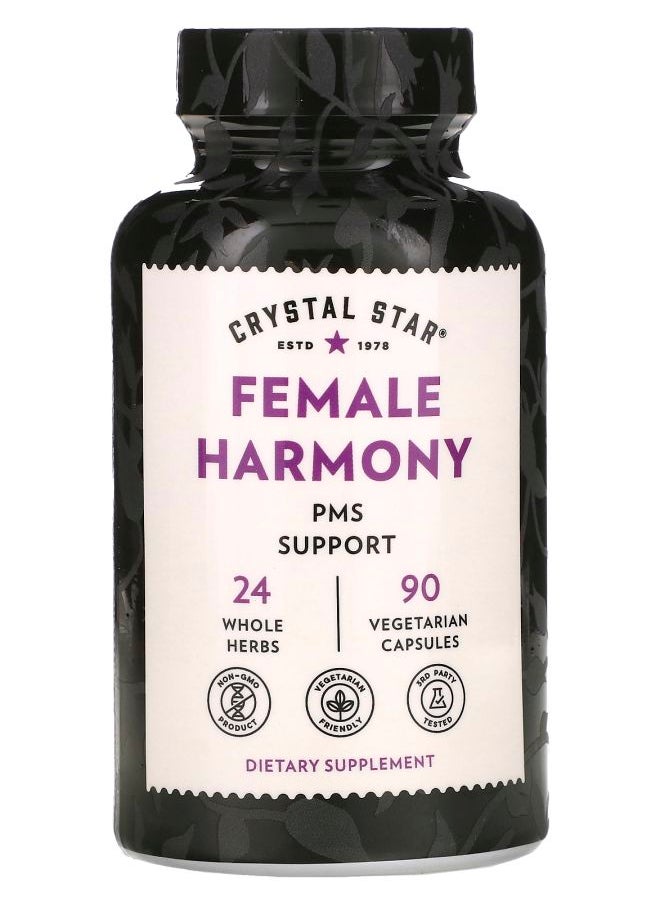 Crystal Star Female Harmony 90 Vegetarian Capsules 