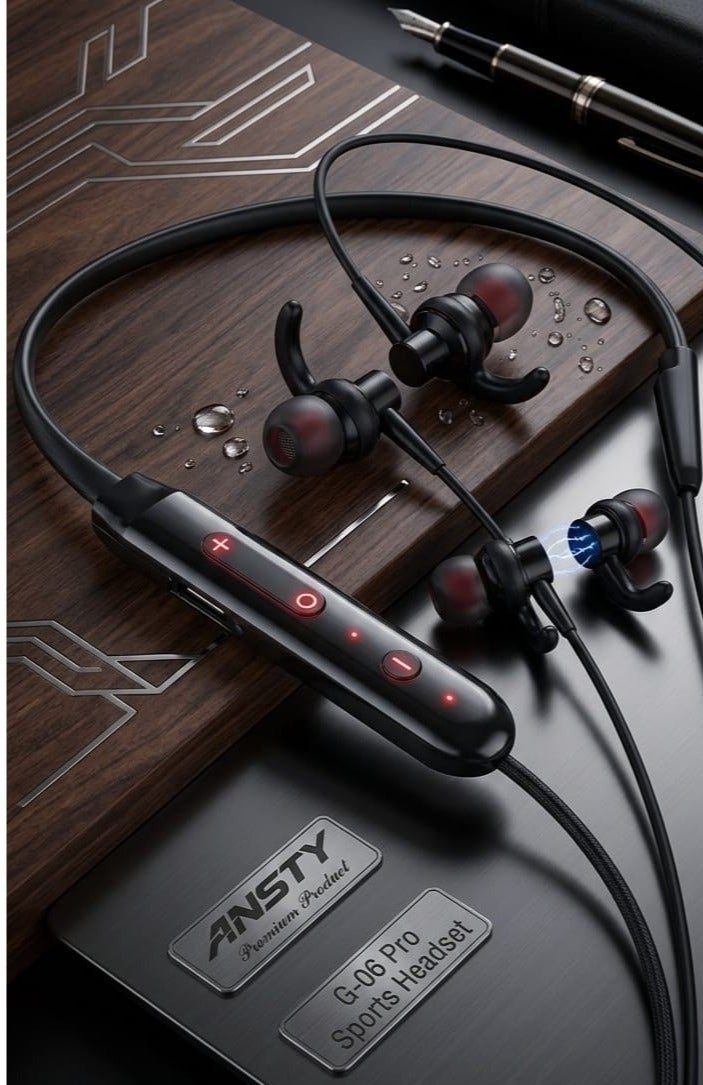 ANSTY Wireless sports headphones with neckband - Image 1