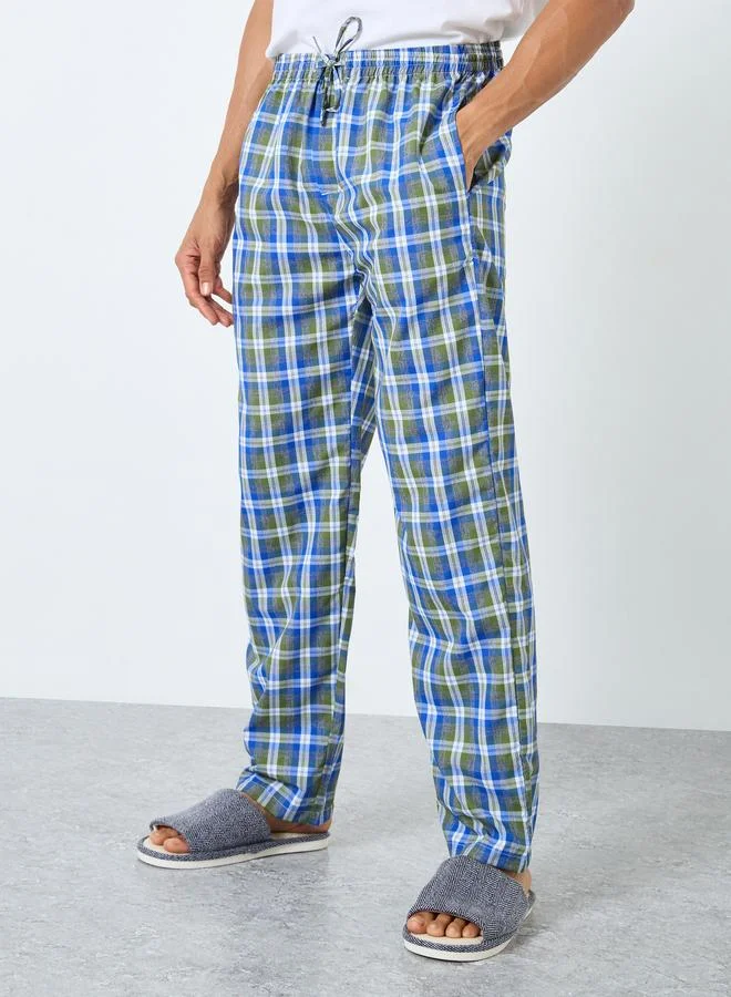 Styli Multi Checkered Cotton Pyjama