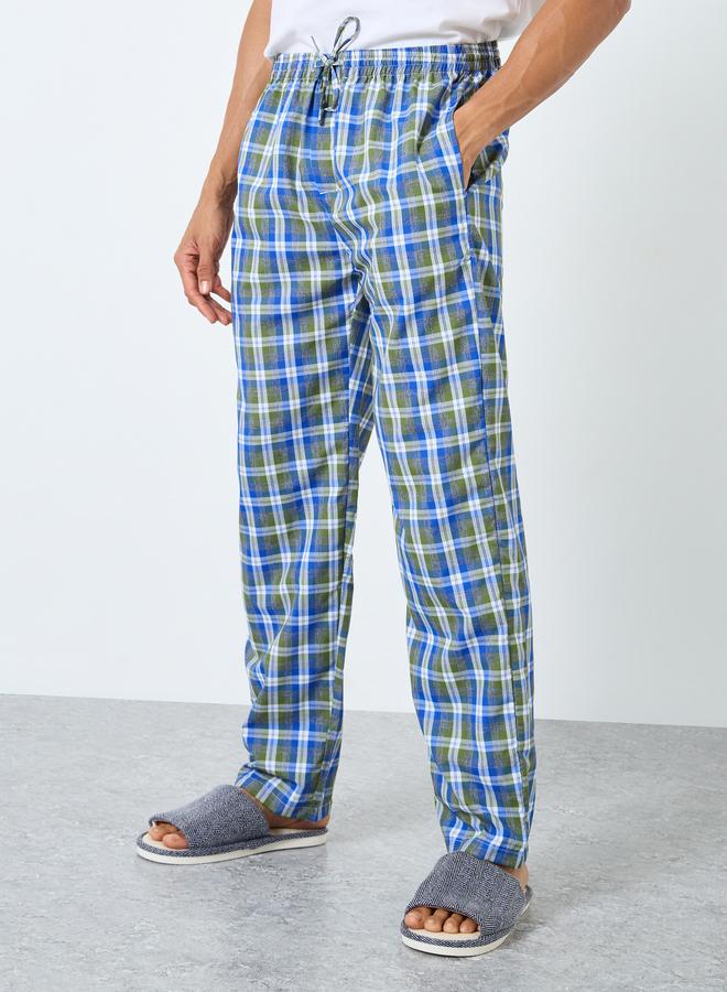 ستايلي طقم بيجاما قطنية بطبعة مربعات - Image 1