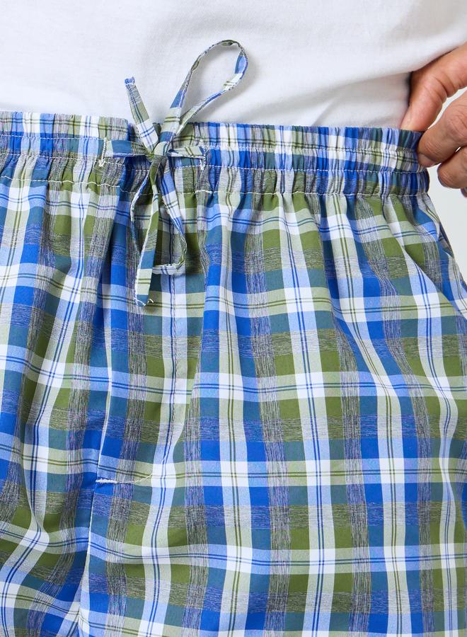 ستايلي طقم بيجاما قطنية بطبعة مربعات - Image 3