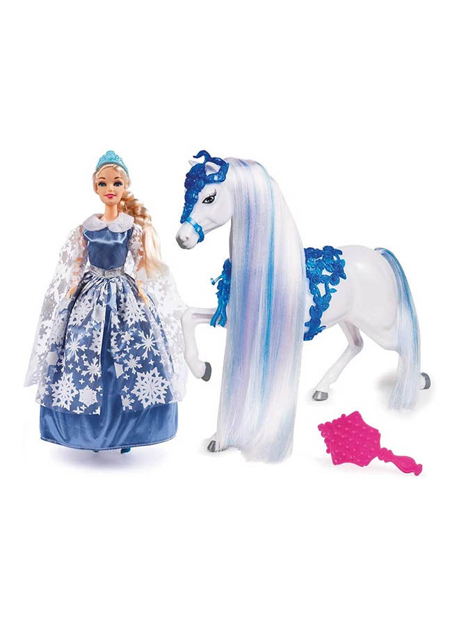 Grandi أميرة الجليد الملكية 30 سم مع حصان (Gg03025E) - Image 2
