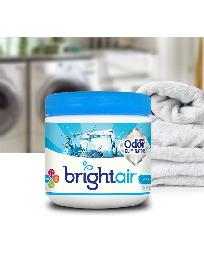 Bright Air 900090 Solid Air Freshener and Odor Eliminator, Cool and Clean Scent, Blue, 14 Ounces - Image 3