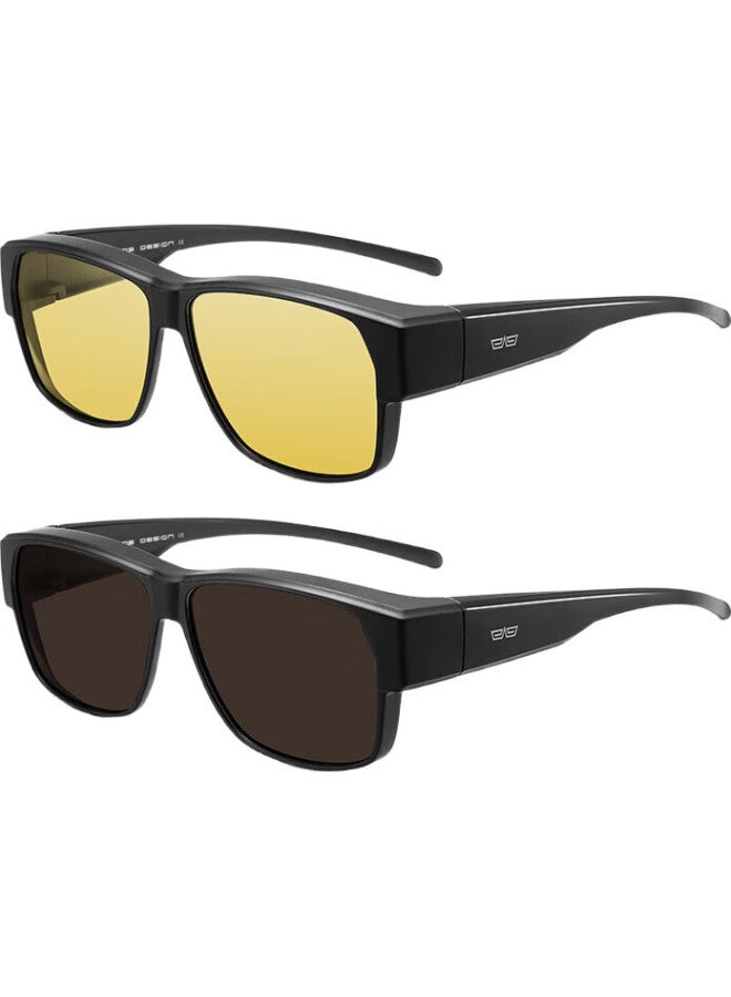 Gabelli Polarized Night Vision Myopia Clip-On Glasses Men And Women Dual-Use Sunglasses For Day And Night Driving Special Anti-Glare - Image 3