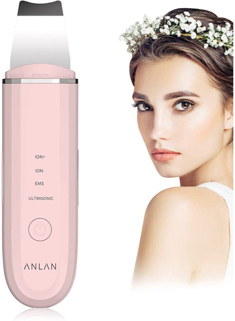 ANLAN Facial Skin Scrubber Ultrasonic Ion Face Cleanser for Blackheads, Pores and Wrinkles - Image 1