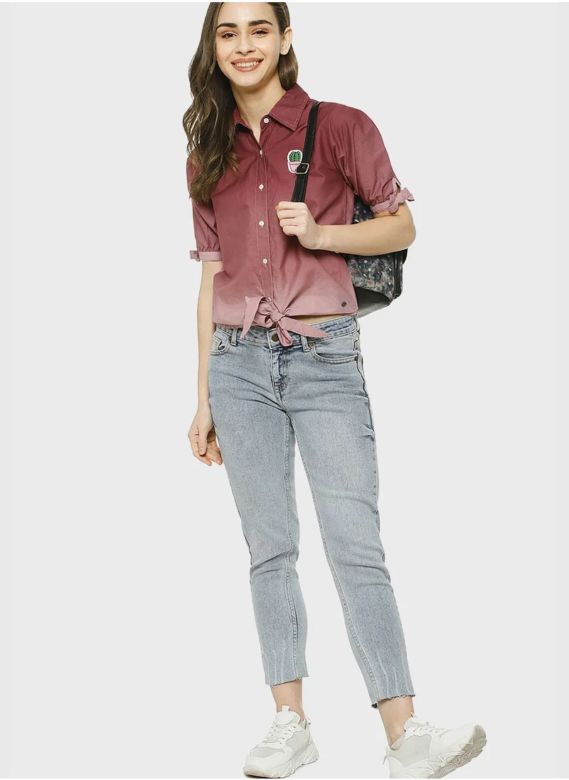Campus Sutra Button Down Regular Shirt