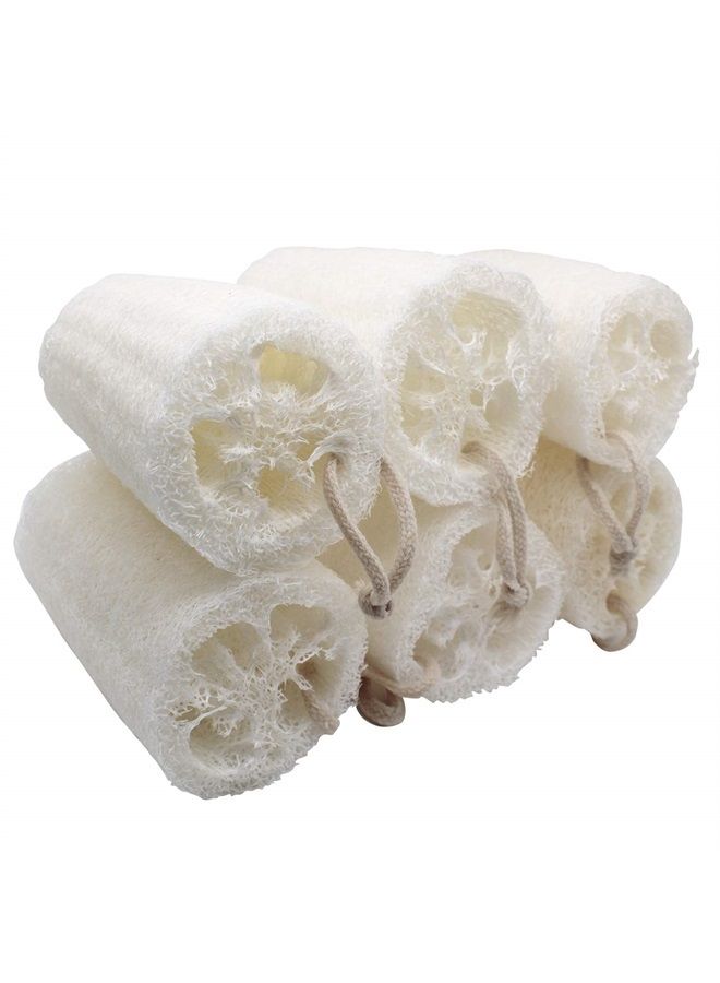METLUCK Loofah Sponges Natural Organic Luffa Loofah Bath Sponge Exfoliating Natural Bath Shower Sponges Body Scrubbers, 6 Pack - Image 1