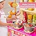 MSKOLER Play Kitchen Playset Girls Kitchen Toys for Ages 26 48 with Light Sound and Spraying Sink Toy Accessories Cooking Stoves Pretend Food for Toddlers 13 35 - Image 4