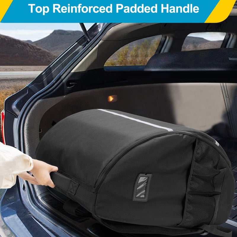 GRAOSO Car Seat Stroller Travel Bag Compatible with Doona for Airplane, Gate Check Stroller Backpack with 8mm Pearl Cotton Padding, Black, Patented Design - Image 5