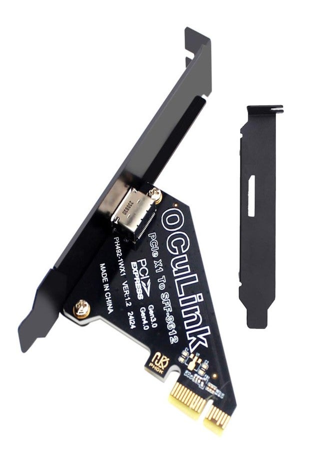 Xiwai PCI-Express 4.0 16x PCIE Detachable to Four Oculink SFF-8612 SFF-8611 VROC Raid0 External Adapter for U.2 SSD eGPU External Graphics Card Dock - Image 1