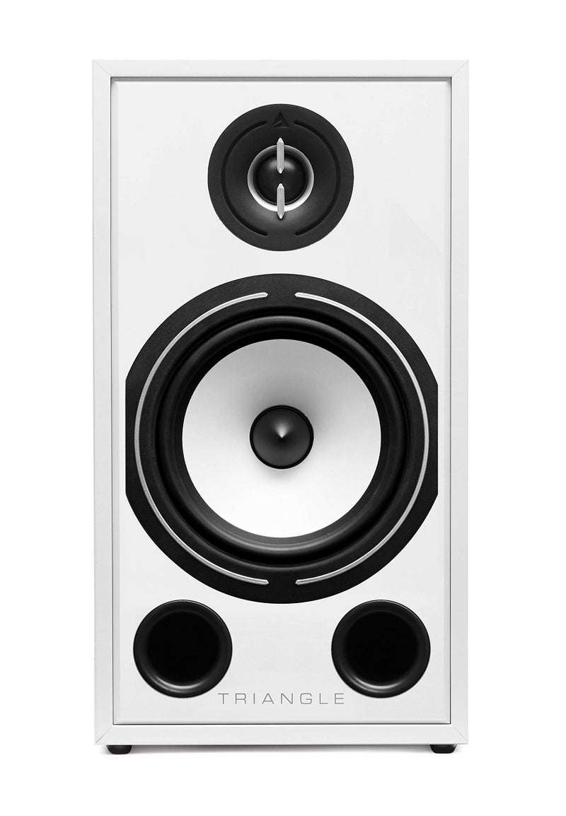 triangle - BOREA BR03 Hi-Fi Bookshelf Speakers - Power handling 100W - Output 90 dB/W/m - Versatile Music and Home Cinema - 206 x 380 x 314 mm - White (Pair) - Image 4
