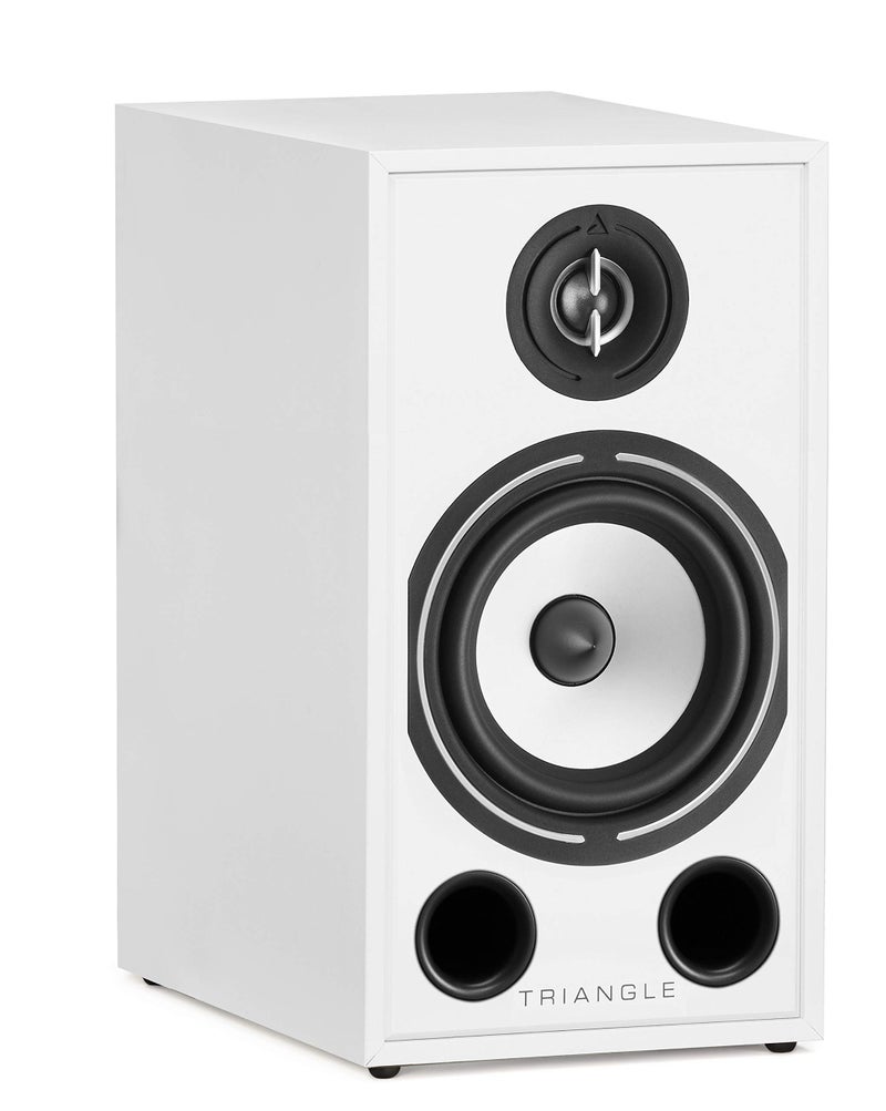 triangle - BOREA BR03 Hi-Fi Bookshelf Speakers - Power handling 100W - Output 90 dB/W/m - Versatile Music and Home Cinema - 206 x 380 x 314 mm - White (Pair) - Image 2
