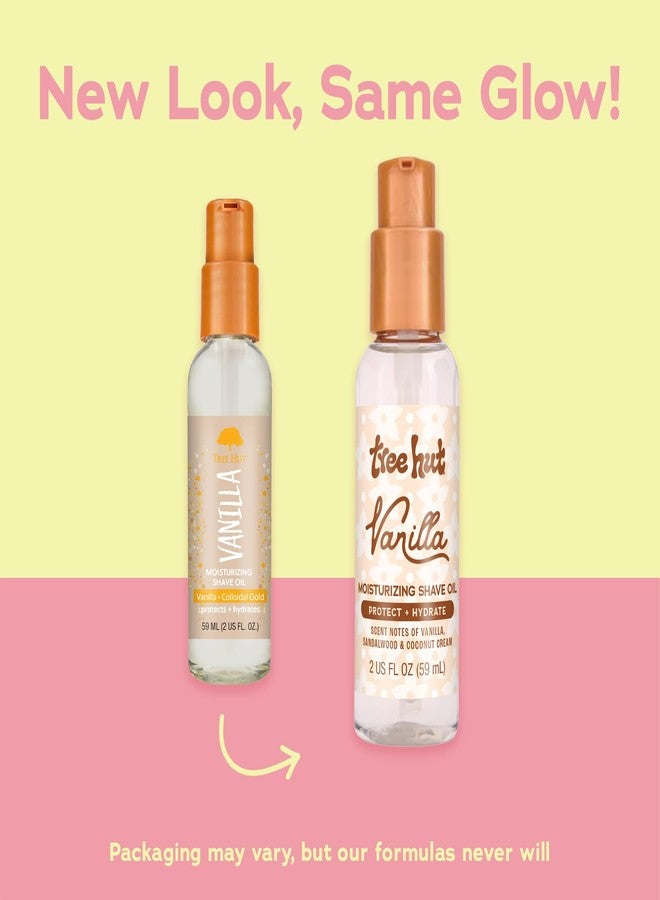 Tree Hut Mini Vanilla Moisturizing Shave Oil, Gel-to-Oil Formula, Ultra Hydrating Barrier for a Close, Smooth Shave, for all Skin Types, 2 Fl Oz - Image 2