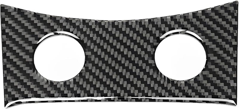 Carbon Fiber Central Console Trim for G35, G37, Q60, G25, Black Design, Easy to Install - Image 1
