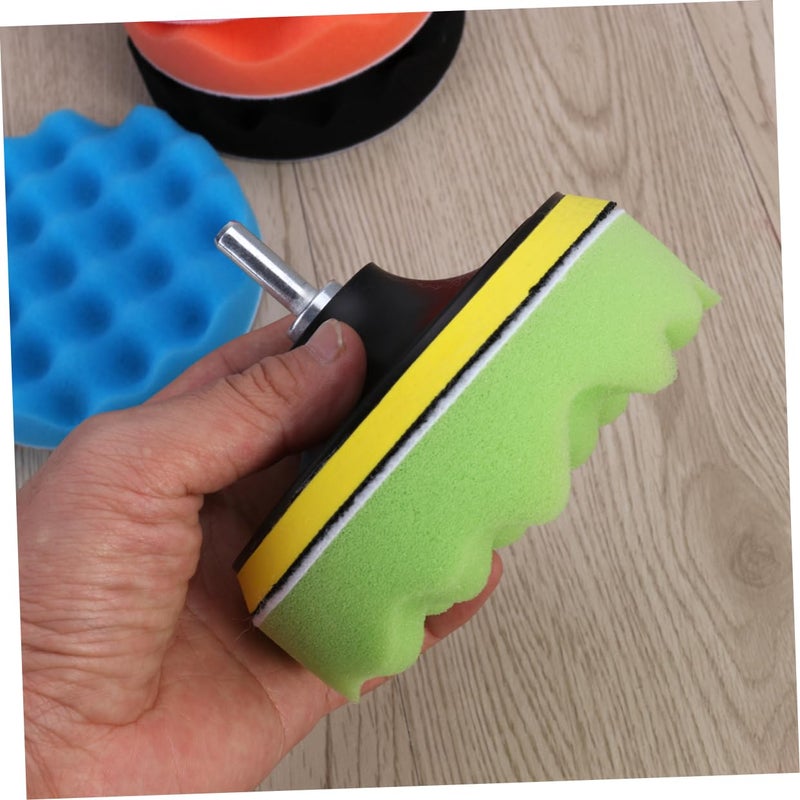 10cm Self Adhesive Polishing Disc Set Wool Pad For Car Buffing Wax Sanding - Image 4