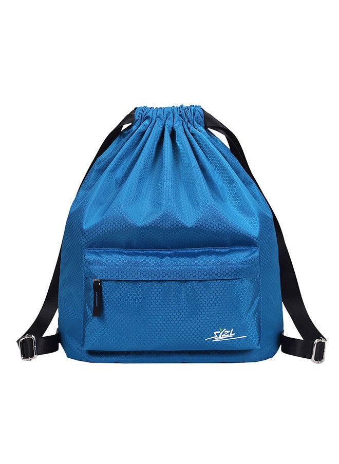 NIBEMINENT Water Repellent Gym Sack Bag Blue  - Image 1