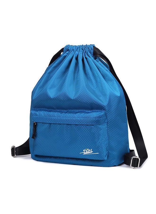 NIBEMINENT Water Repellent Gym Sack Bag Blue  - Image 2