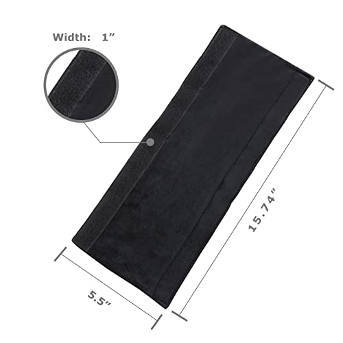Daixers 3PCS Refrigerator Door Handle Covers Kitchen Decor Keep Appliance Clean Anti-Static Stains for Fridge Dishwashers Velvet (Black) - Image 2