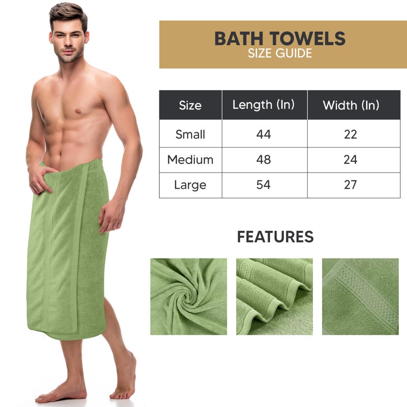 Utopia Towels 4 Pack Premium Bath Towels Set, 27 by 54 Inches, 100% Ring Spun Cotton 600GSM, Lightweight and Highly Absorbent Quick Drying Towels, Perfect for Daily Use, Sage Green - Image 2