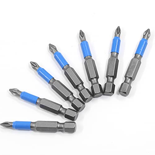 Uenhoy 10 Pcs Magnetic Phillips Screwdriver Bits Set 2 Inch Long Anti Slip Phillips Bits #1, 1/4 Inch Hex Shank (PH1 x 50MM) - Image 3