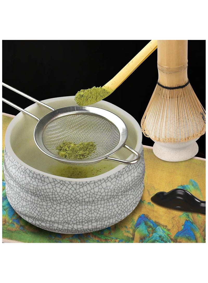TOP CHOICE Japanese Matcha Tea Set 7Pcs, Matcha Whisk Set, Include Matcha Bowl,Bamboo Matcha Whisk - Image 5