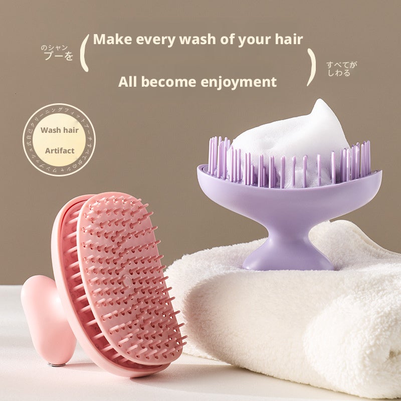 Self-cleaning Scalp Massage Hair Brush - Image 1