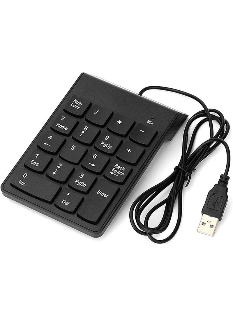 Numeric Keyboard, Mini Numeric Keyboard, USB Numeric Keyboard, Suitable For Laptop Desktop Laptop Tax Number Calculation Office Business Trip  - Image 1